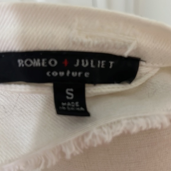 Romeo and Juliet Couture Distressed Denim Jacket - Picture 7 of 8